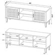 Pemberly Row Transitional 2-Door Engineered Wood 60