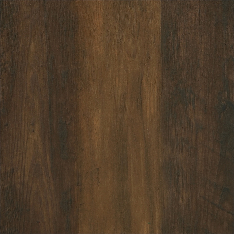 Pemberly Row Farmhouse Square Engineered Wood Side End Table in Brown