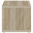 Pemberly Row Farmhouse Square Engineered Wood Side End Table in Brown