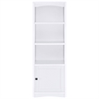 Pemberly Row Transitional 3-Shelf Engineered Wood Media Tower in White