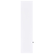 Pemberly Row Transitional 3-Shelf Engineered Wood Media Tower in White