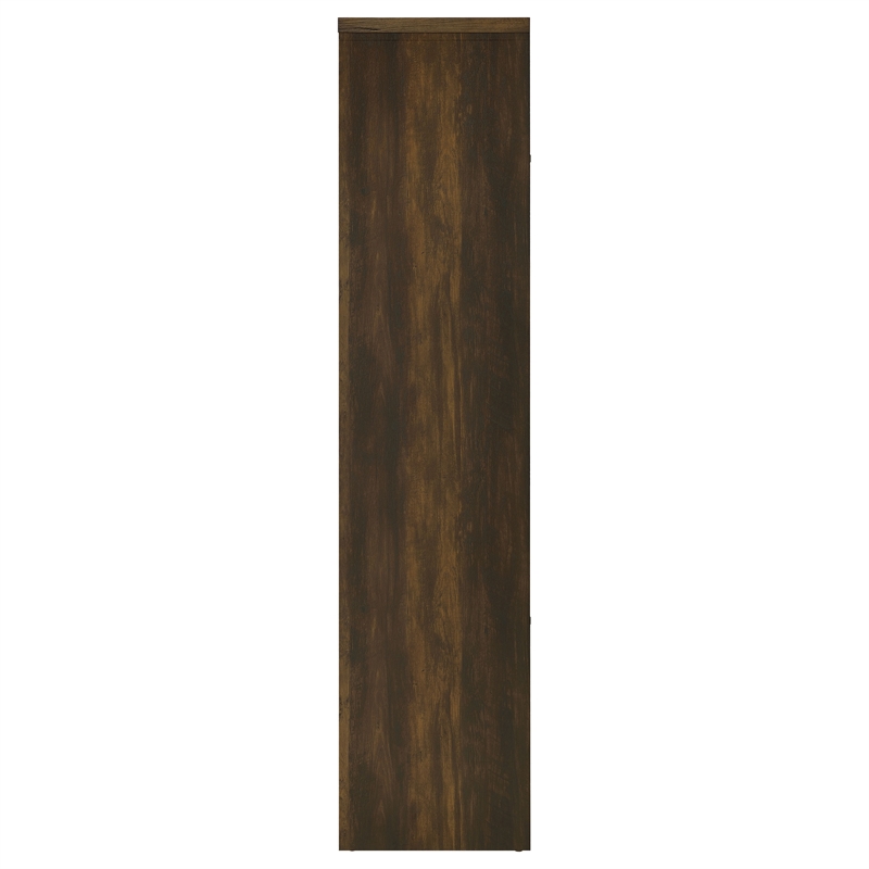 Pemberly Row Transitional 3-Shelf Engineered Wood Media Tower in Brown