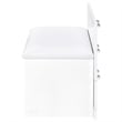 Pemberly Row 3-Drawer Engineered Wood Makeup Vanity and Stool Set in White