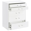 Pemberly Row 3-Drawer Engineered Wood Makeup Vanity and Stool Set in White