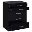 Pemberly Row 3-Drawer Engineered Wood Makeup Vanity and Stool Set in Black