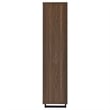 Pemberly Row 71-inch 3-Shelf Engineered Wood Cabinet Bookcase in Walnut