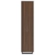 Pemberly Row 71-inch 3-Shelf Engineered Wood Cabinet Bookcase in Walnut