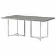 Pemberly Row 72-inch Rectangular Engineered Wood Dining Table in Gray
