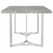 Pemberly Row 72-inch Rectangular Engineered Wood Dining Table in Gray