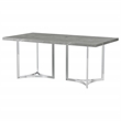 Pemberly Row 72-inch Rectangular Engineered Wood Dining Table in Gray