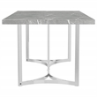 Pemberly Row 72-inch Rectangular Engineered Wood Dining Table in Gray