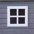 Pemberly Row Contemporary Wood Dog House in Gray and White Finish