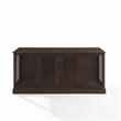 Pemberly Row Medium MDF Wood Credenza Pet Crate in Dark Brown