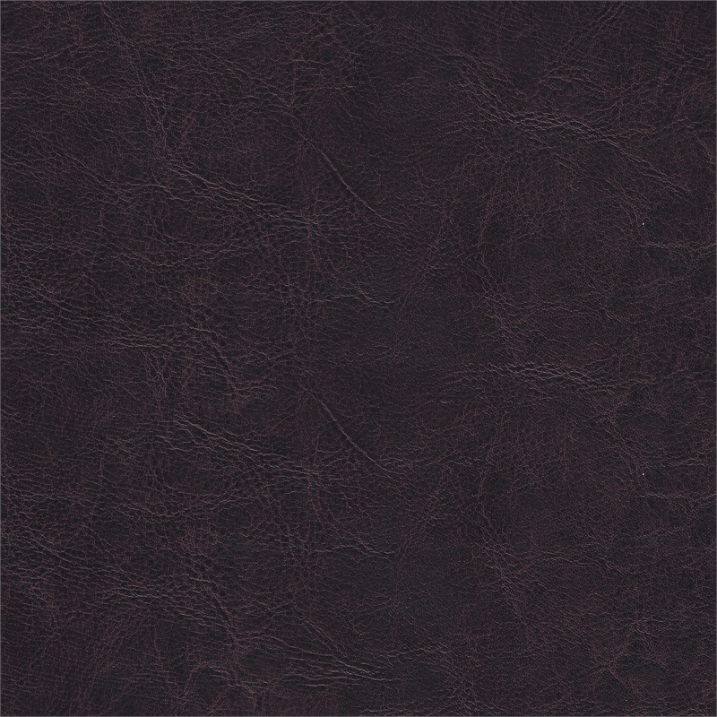 Pemberly Row Traditional Faux Leather Decorative Pet Bed Bench in Brown