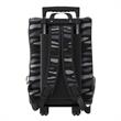 Pemberly Row Contemporary Fabric Pet Carrier Trolley for Travel in Black