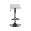 Pemberly Row Low Back Height Adjustable Clear Bar Stool (Set of 2)