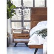 Pemberly Row Transitional Solid Acacia Wood Nightstand in Brown