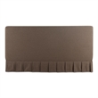 Pemberly Row Contemporary Fabric King Bed with Plywood Frame in Brown