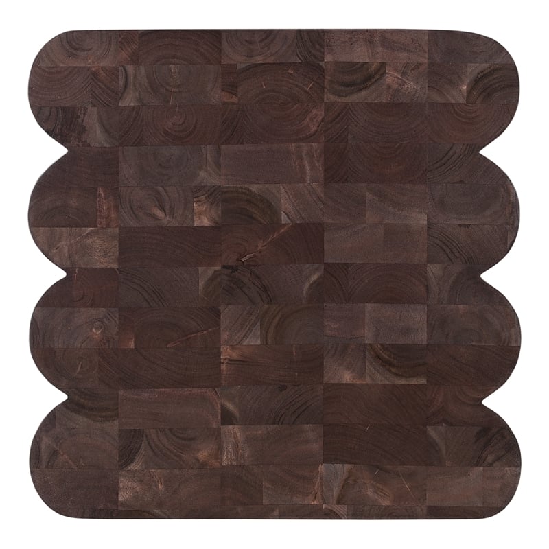 Pemberly Row Punyo Punyo Accent Table Espresso Brown Wood Side Tables