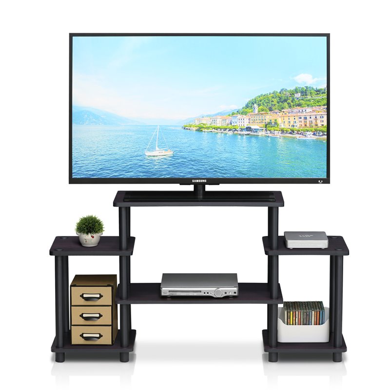 Pemberly Row Turn-N-Tube Wood Entertainment Center for TV up to 25