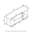 Pemberly Row Turn-N-Tube Wood Entertainment TV Stand for TV up to 50