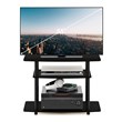 Pemberly Row Turn-N-Tube Wood 3-Tier TV Stand for TV up to 32