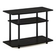 Pemberly Row Turn-N-Tube Wood 3-Tier TV Stand for TV up to 32