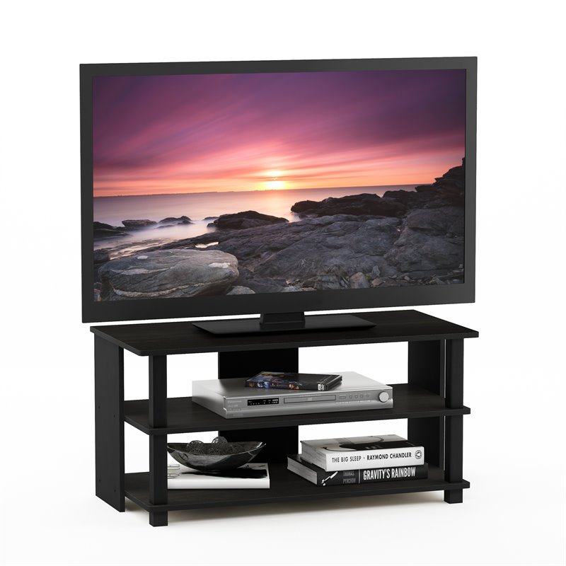 Pemberly Row Engineered Wood 3-Tier TV Stand for TV up to 32