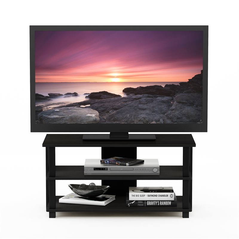 Pemberly Row Engineered Wood 3-Tier TV Stand for TV up to 32