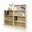 Pemberly Row Engineered Wood 3-Tier Open Shelf in Steam Beech/Natural