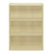 Pemberly Row Engineered Wood 3-Tier Open Shelf in Steam Beech/Natural