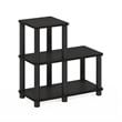 Pemberly Row Turn-N-Tube Espresso/Black Engineered Wood Accent Decorative Shelf