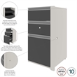 Pemberly Row Office 1 Drawer Filing Cabinet in Slate & Sandstone