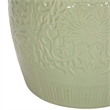 Pemberly Row Contemporary Ceramic Garden Stool in Lime Green