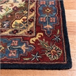 Pemberly Row Red Traditional Wool Rug - Runner 2'3