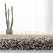Pemberly Row Modern / Contemporary Gray Shag Rug - 10' x 14'