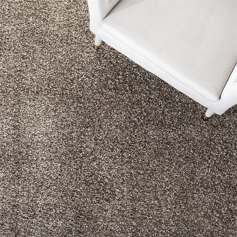 Pemberly Row Modern / Contemporary Gray Shag Rug - 10' x 14'