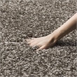 Pemberly Row Modern / Contemporary Gray Shag Rug - 10' x 14'