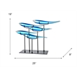 Pemberly Row Modern / Contemporary 5 Fish Blue Finish Sculpture