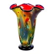 Pemberly Row Modern / Contemporary Coast Sand Favrile Vase in Multi-Color