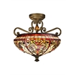 Pemberly Row Modern / Contemporary Baroque Semi Flush Mount in Multi-Color