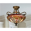 Pemberly Row Modern / Contemporary Baroque Semi Flush Mount in Multi-Color