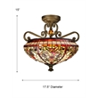 Pemberly Row Modern / Contemporary Baroque Semi Flush Mount in Multi-Color