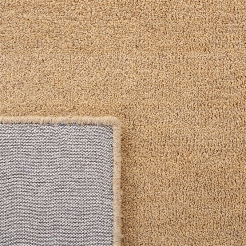 Pemberly Row Modern 9' X 12' Hand Loomed Wool Pile Rug in Beige
