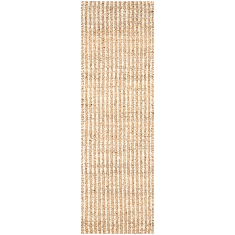 Pemberly Row Modern / Contemporary 5' Square Hand Woven Jute Rug