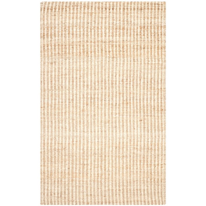 Pemberly Row Modern / Contemporary 5' Square Hand Woven Jute Rug