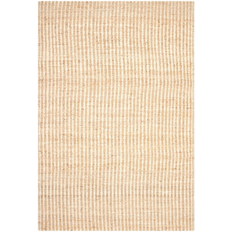 Pemberly Row Modern / Contemporary 5' Square Hand Woven Jute Rug