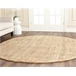Pemberly Row Modern / Contemporary 5' Square Hand Woven Jute Rug