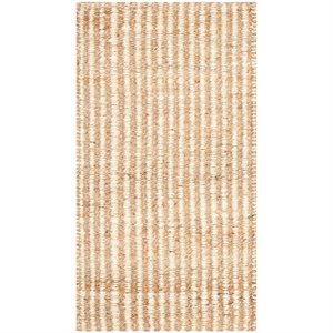 Pemberly Row Modern / Contemporary 5' Square Hand Woven Jute Rug