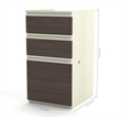 Pemberly Row 3 Drawer Pedestal in White Chocolate and Antigua